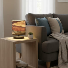 Beautiful Premium Striped Fabric Table Lamp