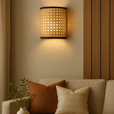 Rattan Curve Wall Lamp - Holder and Wire