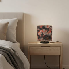 Beautiful Premium Fabric Table Lamp with MS Base