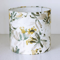 Premium Table Lamp Floral Fabric Print and MS Base