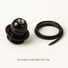 Rattan Curve Wall Lamp - Holder and Wire