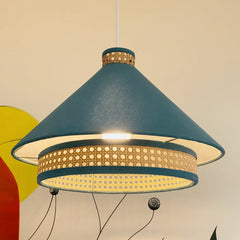 Teal Blue Premium Suspended Lamp