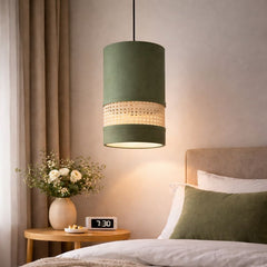 Olive Drum Premium Lampshade -Hanging