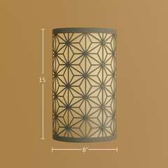 2-Tier Decorative Fabric Pendant Lampshade with Suspension