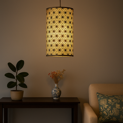 2-Tier Decorative Fabric Pendant Lampshade with Suspension