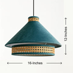 Teal Blue Premium Suspended Lamp