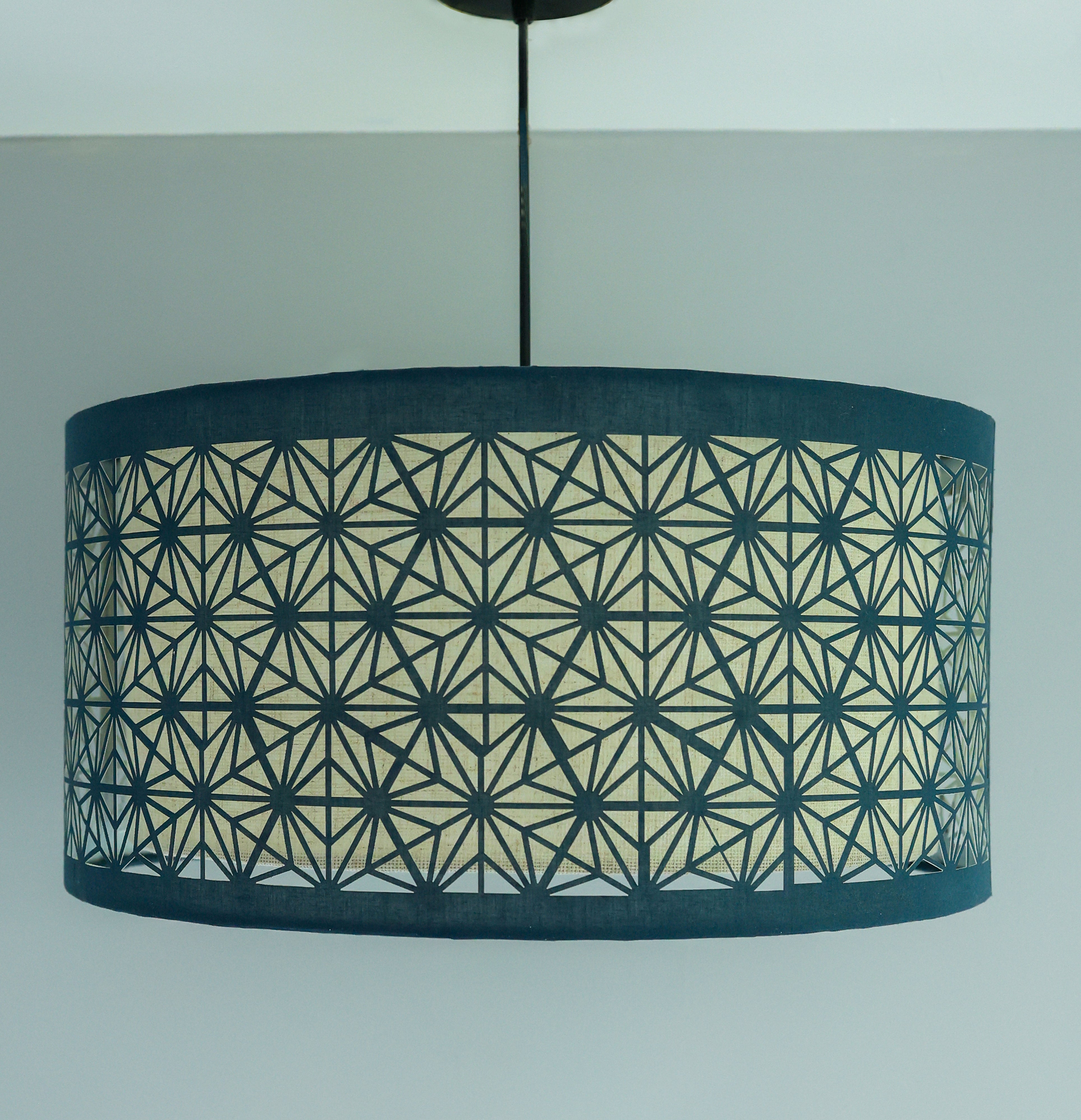 Decorative Dual Layer Fabric Lampshade