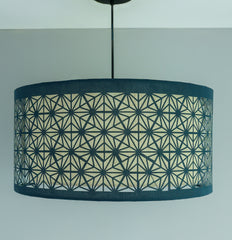 Decorative Dual Layer Fabric Lampshade