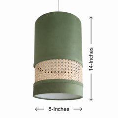 Olive Drum Premium Lampshade -Hanging