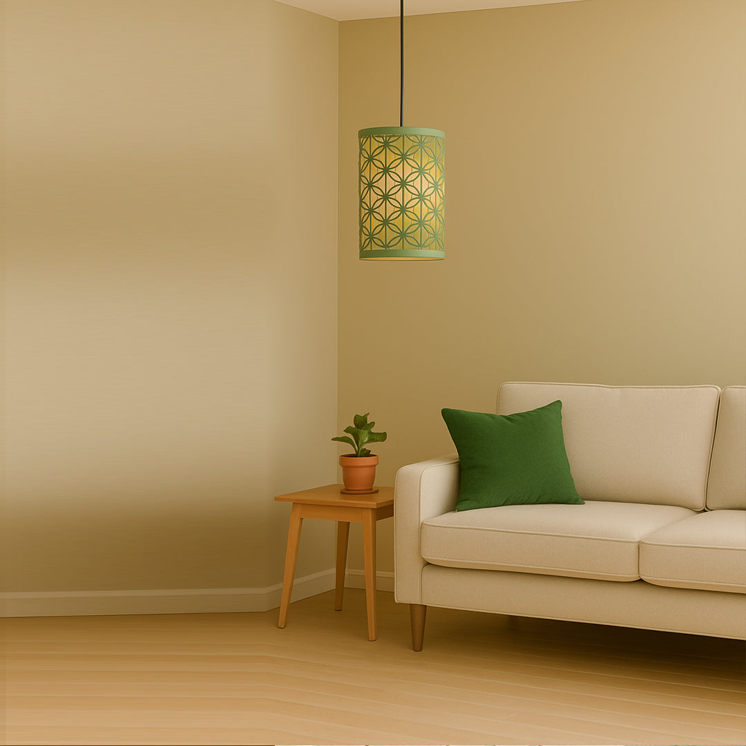 2-Tier Decorative Fabric Pendant Lampshade