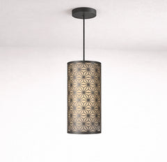 Inornate - 2-Tier Decorative Fabric Lamp-Charcoal Grey