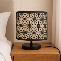 Bedroom Lighting Combo — Hanging + Table Lamp